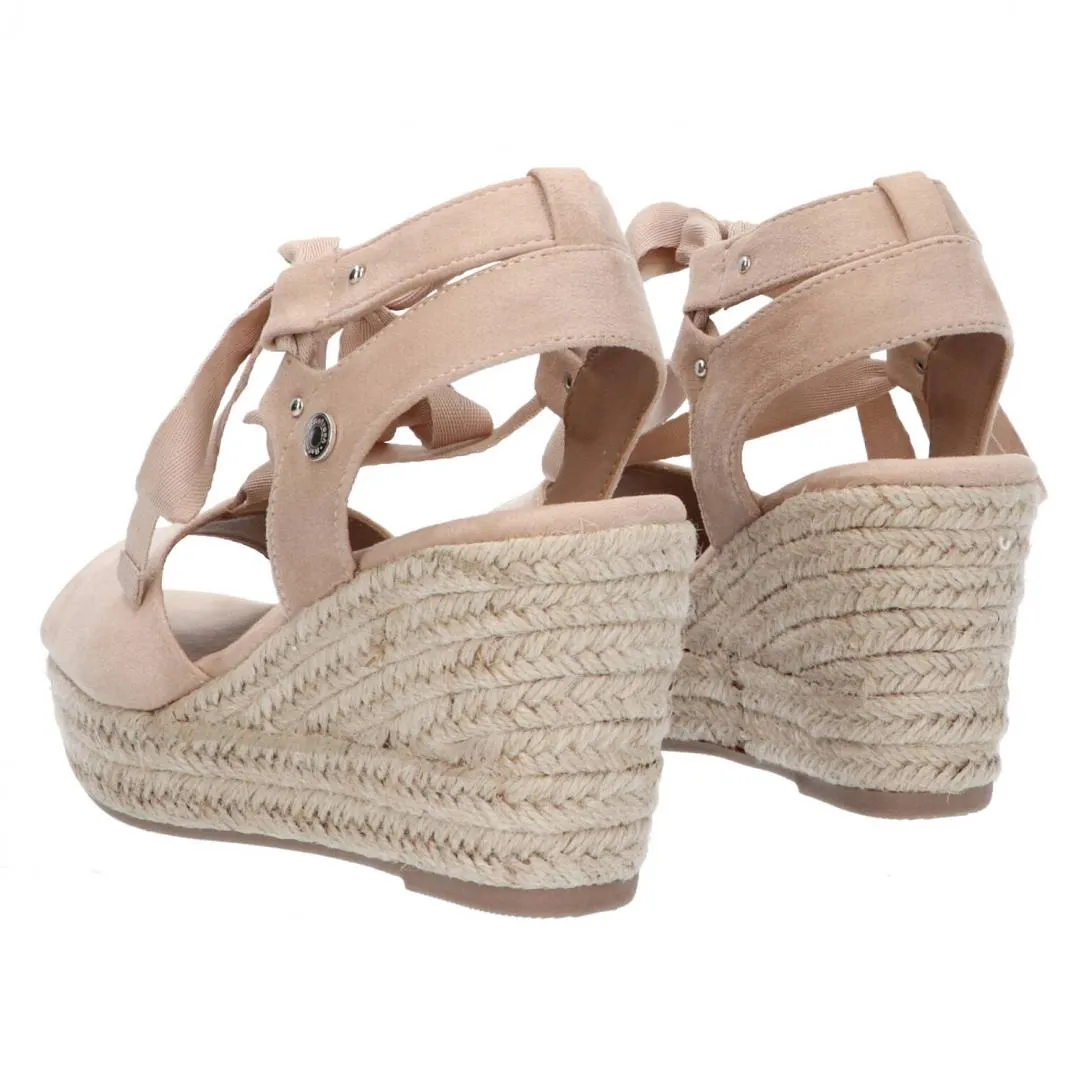 170771 MICROFIBER SANDALS Beige