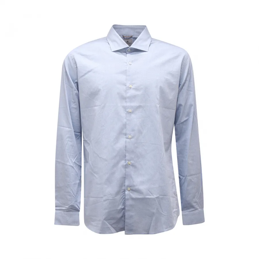 9591AQ camicia uomo PORTOFIORI SLIM man shirt light blue