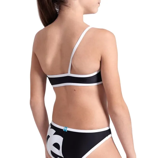 Arena costume da mare 2 pezzi da ragazza 007326 500 Logo 007326 500  nero-bianco