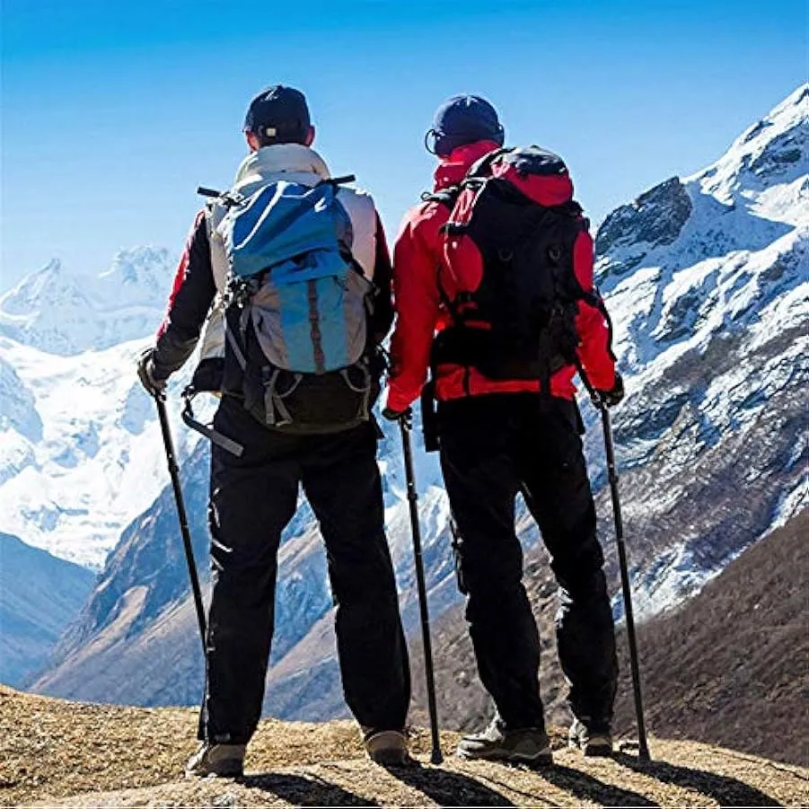 Bastoncini da trekking per escursionismo, Stick in metallo in alluminio Stick da passeggio all’aperto escursionismo regolabile b