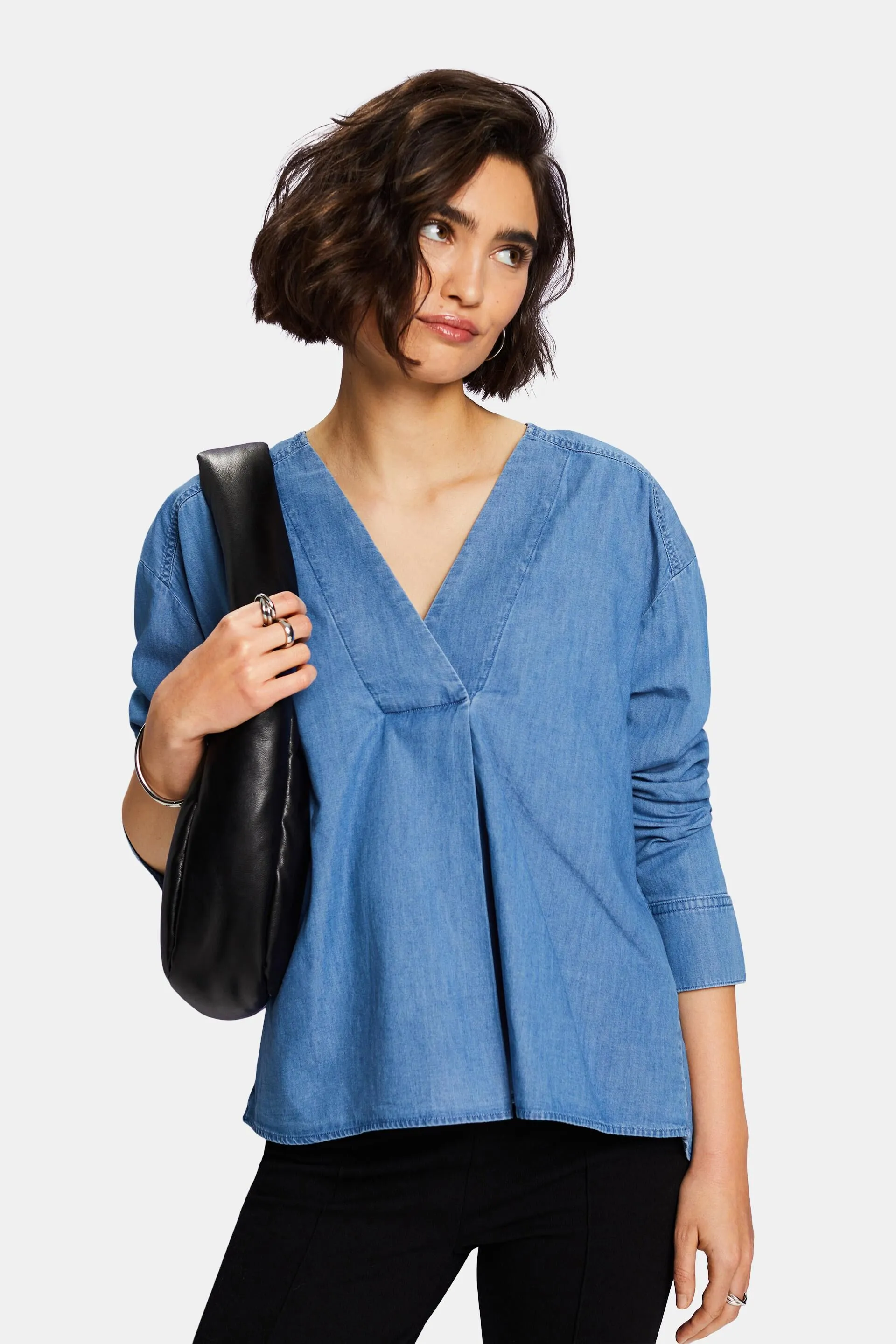 Blusa leggera in denim