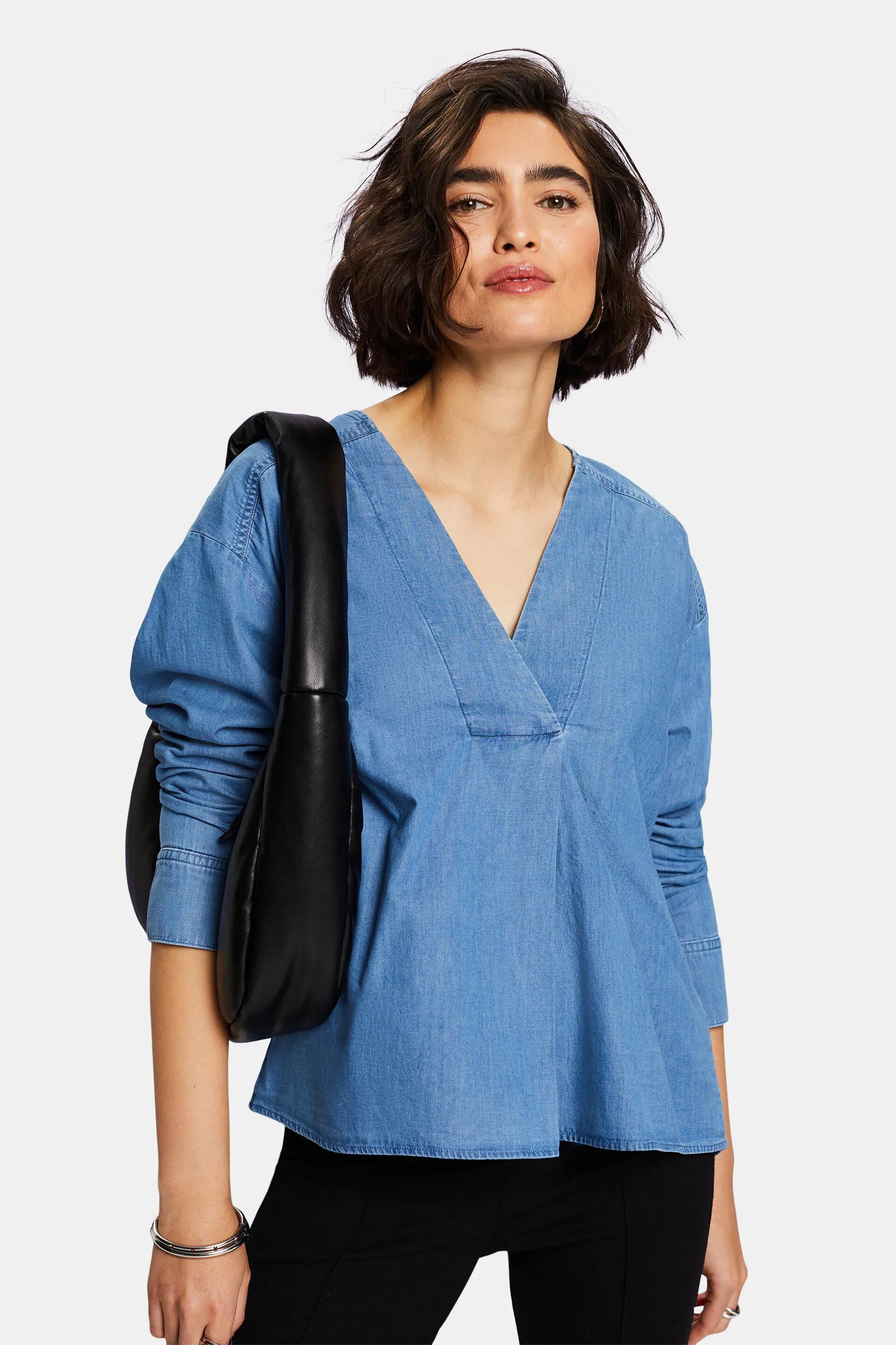 Blusa leggera in denim