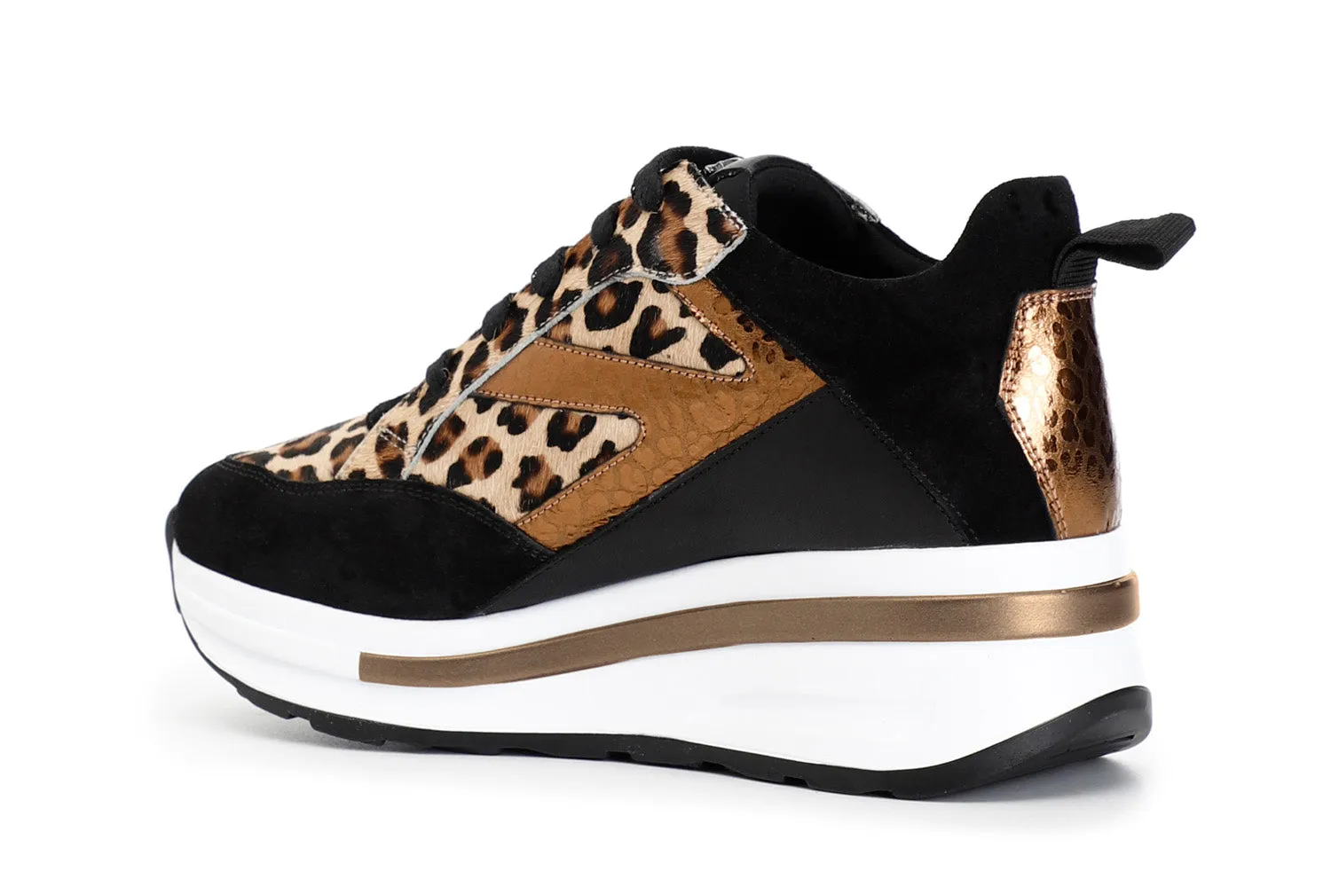 CafèNoir Donna Sneakers Zeppa Tomaia Animalier