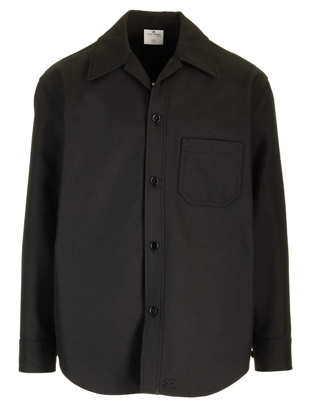   Courreges  Camicia oversize nera  