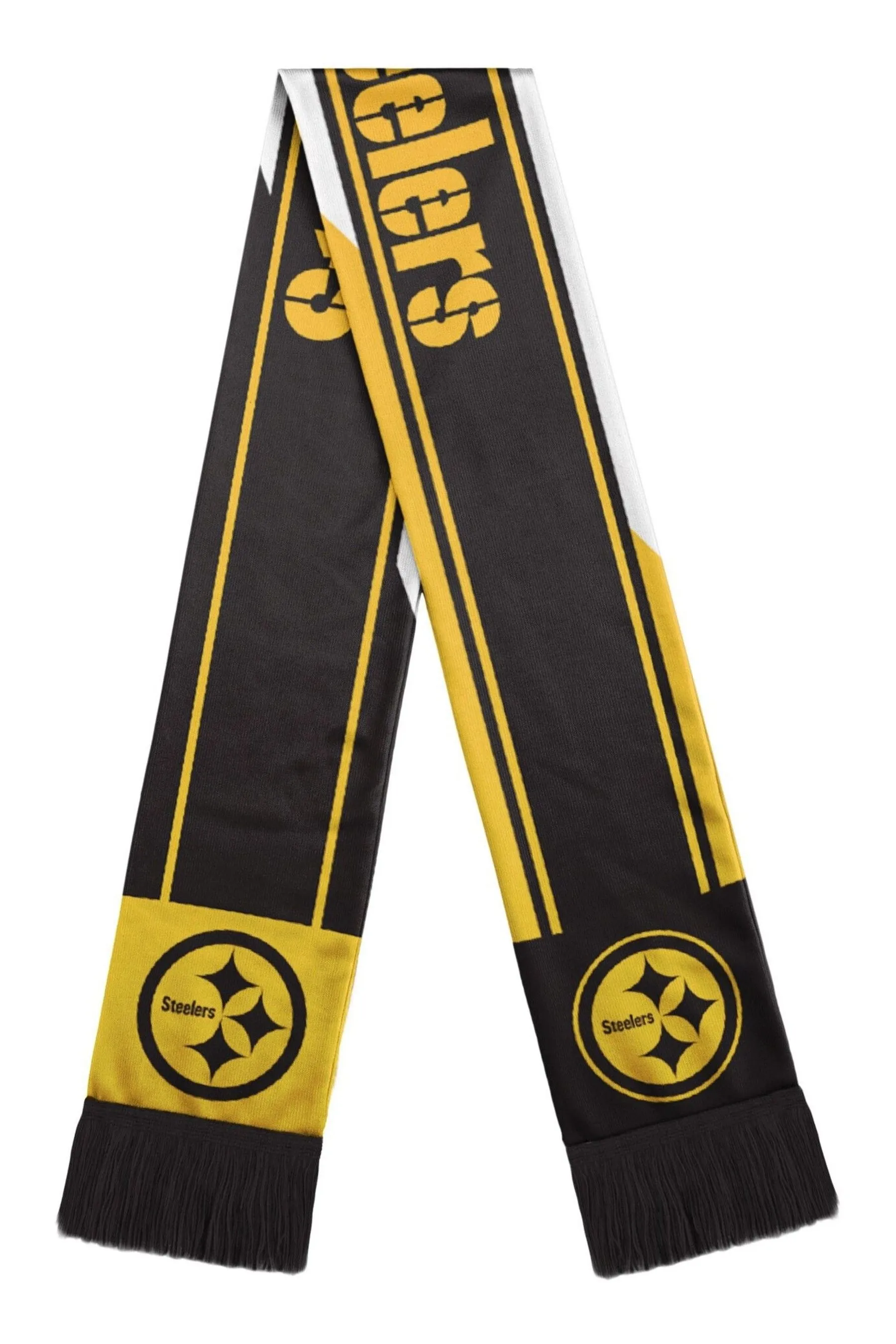 Fanatici Giallo - NFL - Pittsburgh Steelers Forever Collectibles - Sciarpa con scritta 