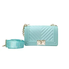 Flat S mahnattan bag mini Verde tiffany