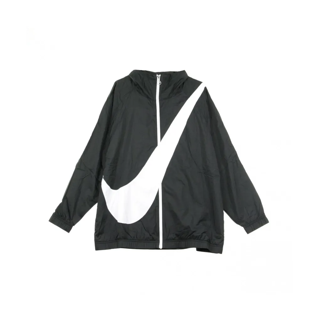 GIACCA A VENTO SWOOSH JKT WVN CB BLACK/BLACK/WHITE