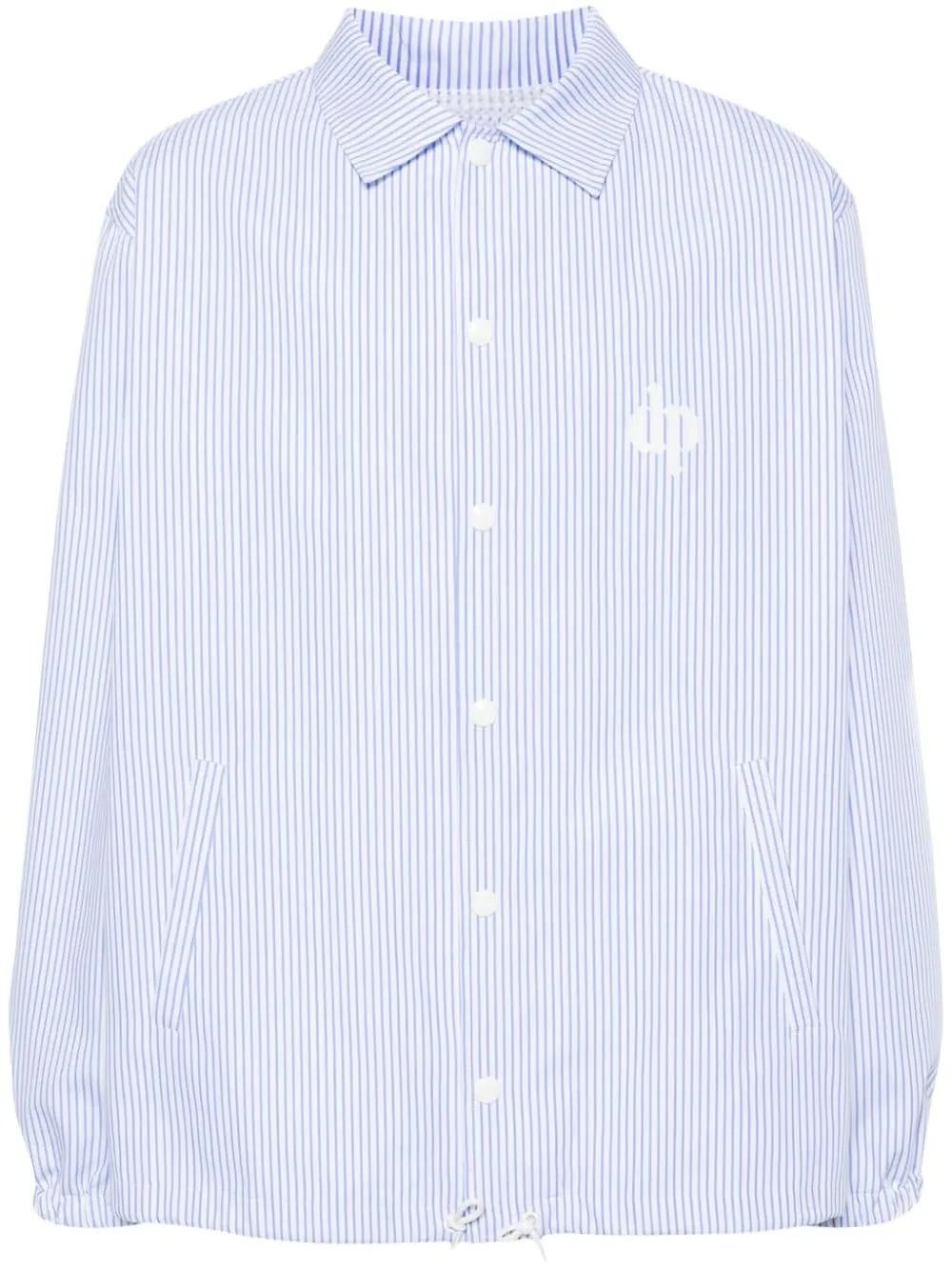 Giacca-camicia a righe in azzurro - uomo