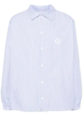 Giacca-camicia a righe in azzurro - uomo