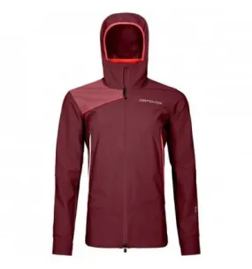 Giacca softshell da donna Ortovox PALA HOODED JACKET W (winetasting)