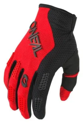 Guanti da bambino O'Neal Element Racewear Nero/Rosso