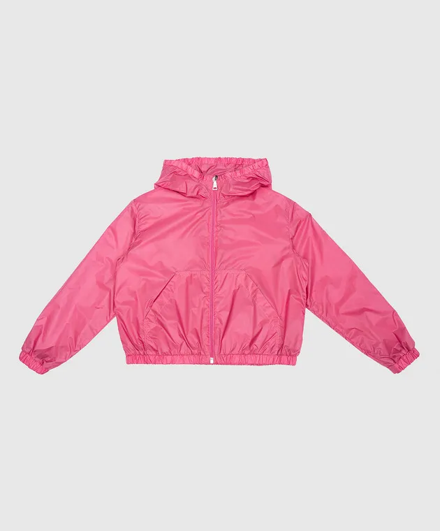 Moncler ENFANT Giacca a vento Terbish rosa baby con logo 1A00064595YT46