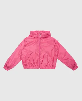 Moncler ENFANT Giacca a vento Terbish rosa baby con logo 1A00064595YT46