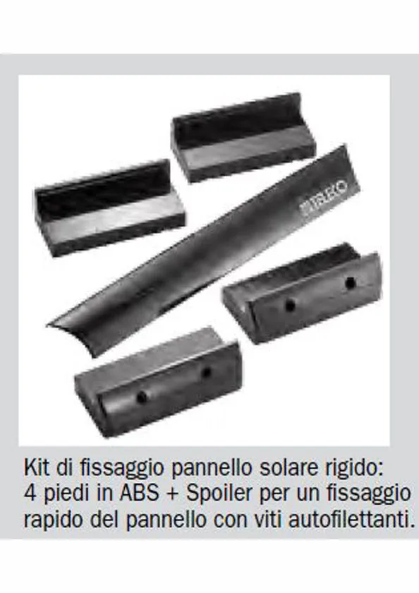 PANNELLO SOLARE TELECO BLACK TBS185WS CON PIEDI E SPOILER