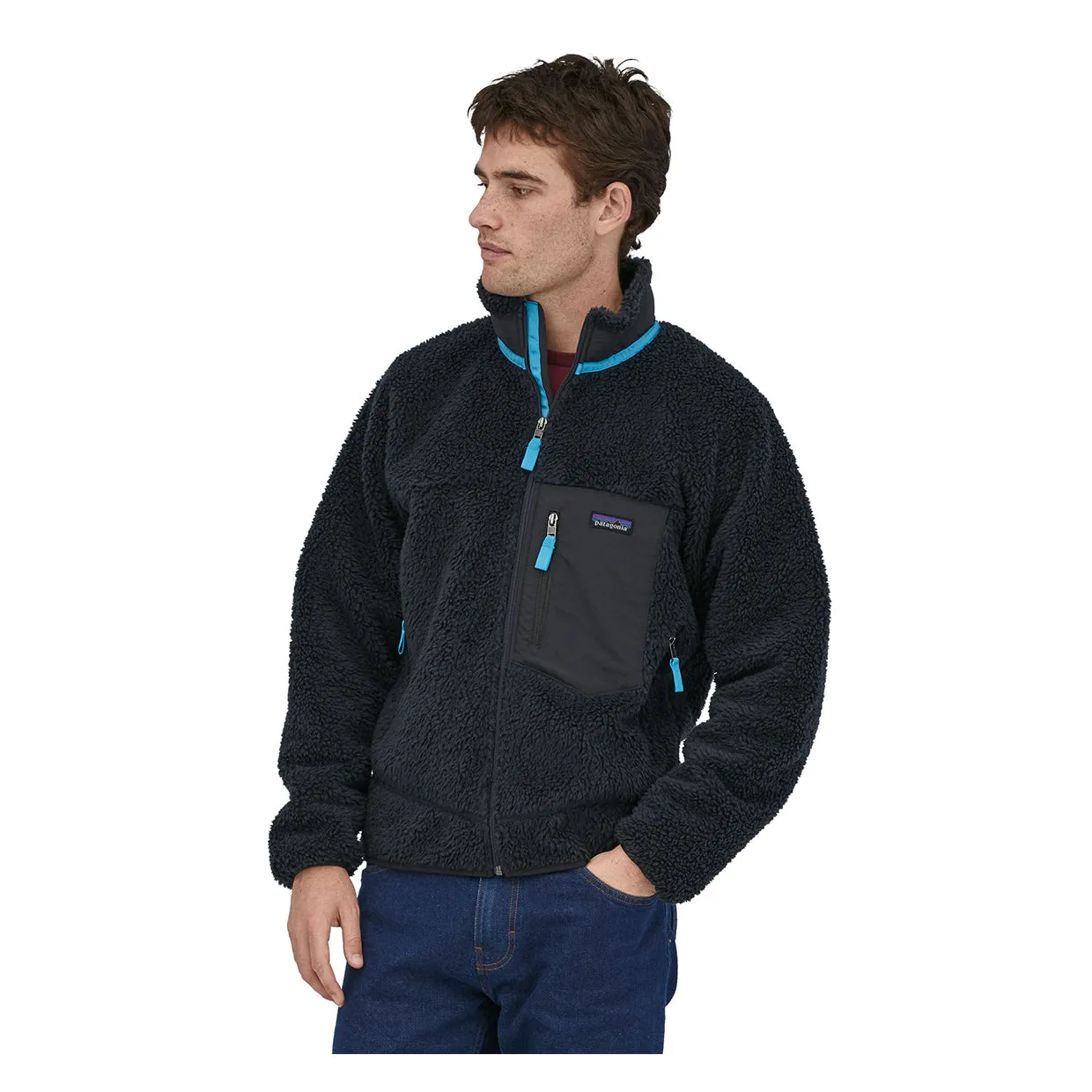 Pile Patagonia Classic Retro-X Blu Scuro / Nero