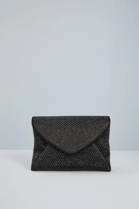 Pochette a busta con strass