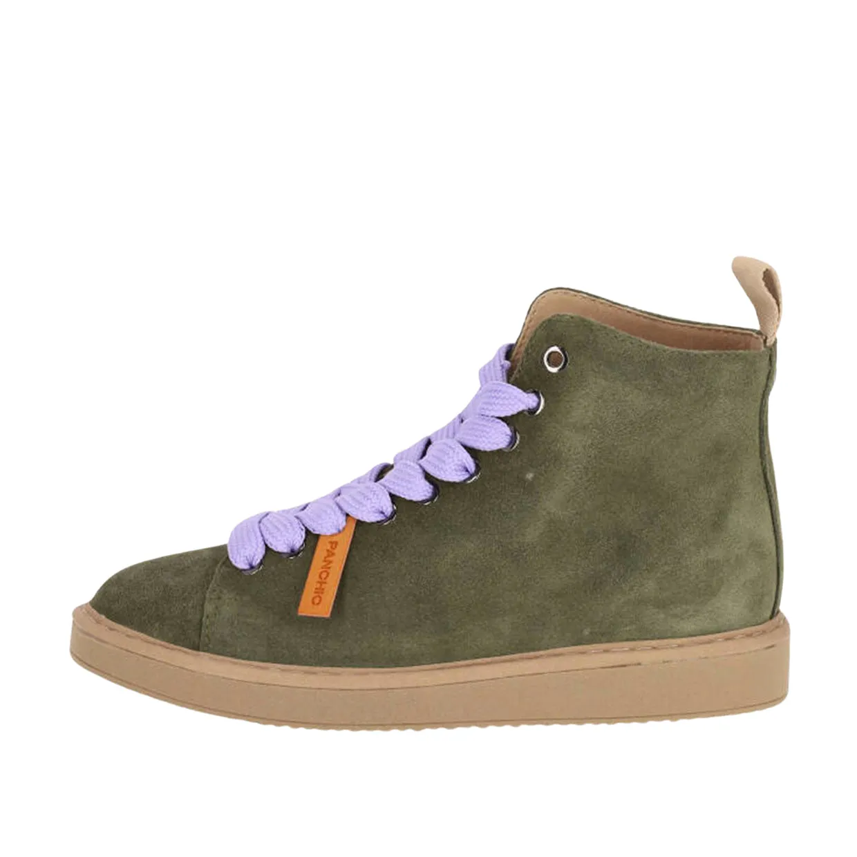 Polacchini Donna Panchic P01 Suede Verde Militare