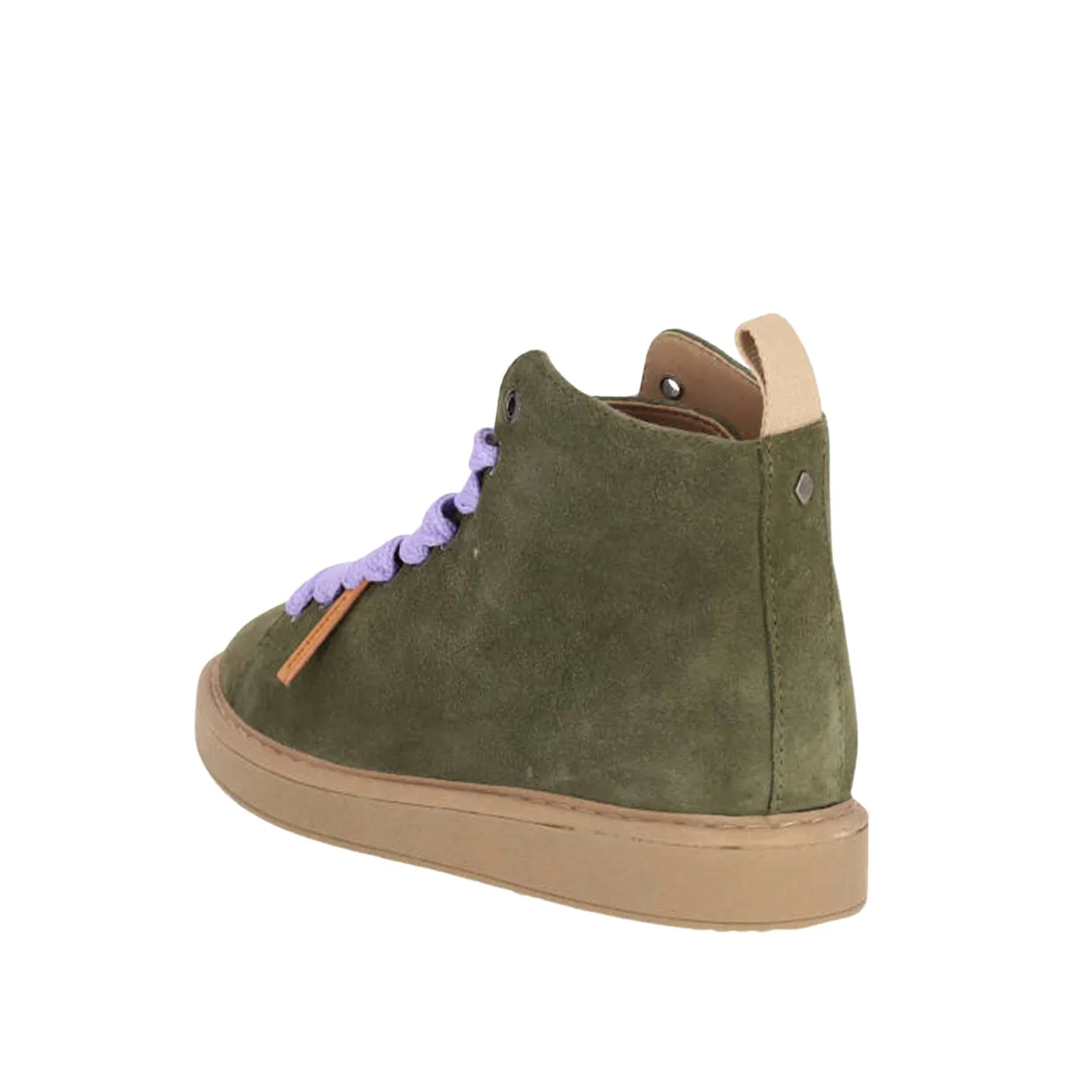 Polacchini Donna Panchic P01 Suede Verde Militare