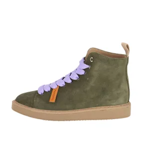 Polacchini Donna Panchic P01 Suede Verde Militare