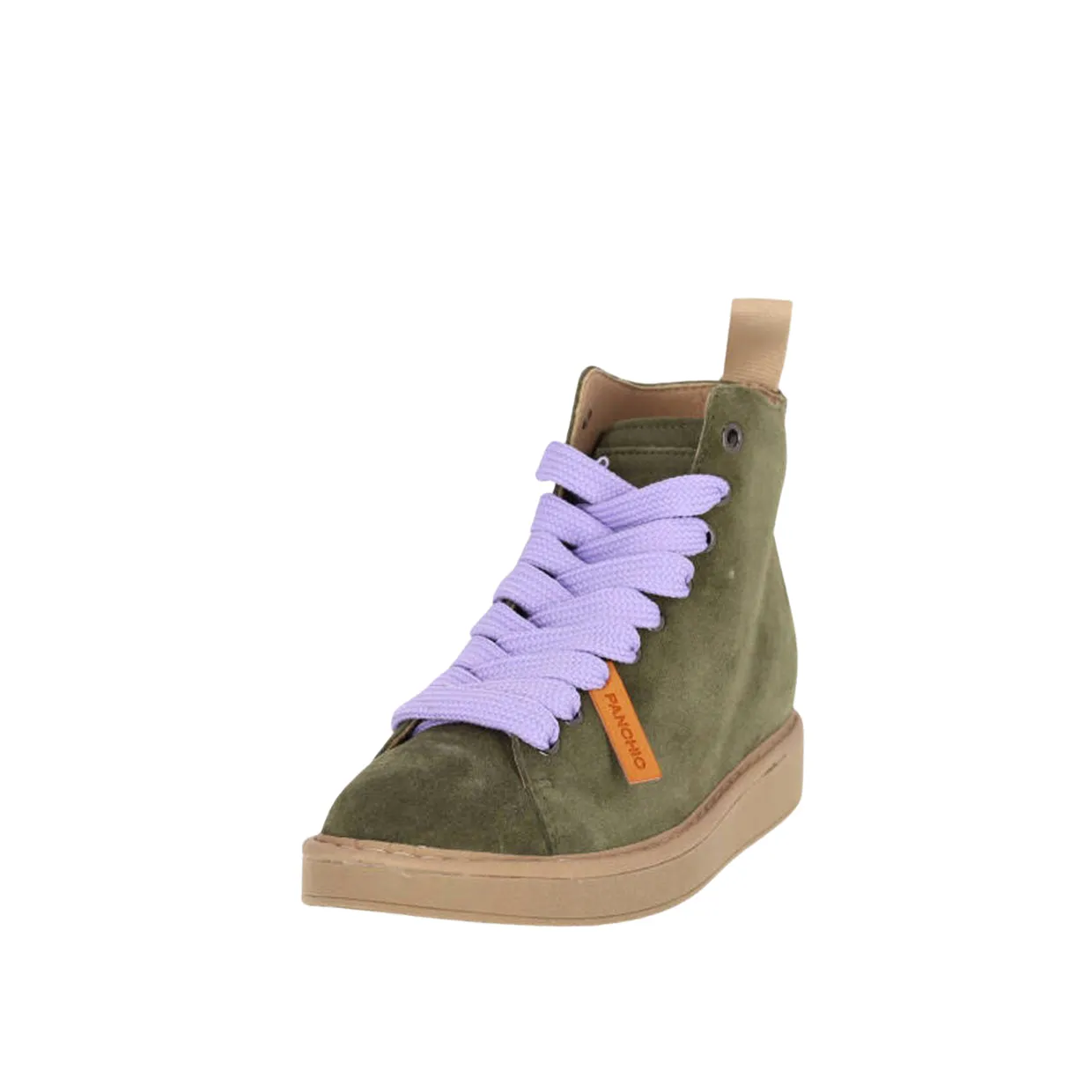 Polacchini Donna Panchic P01 Suede Verde Militare