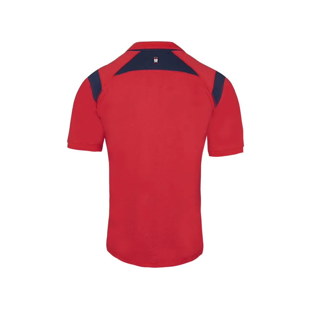 POLO DA PASSEGGIO FC CROTONE CALCIO COLORE ROSSO BLU