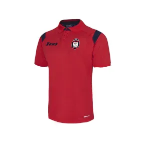 POLO DA PASSEGGIO FC CROTONE CALCIO COLORE ROSSO BLU