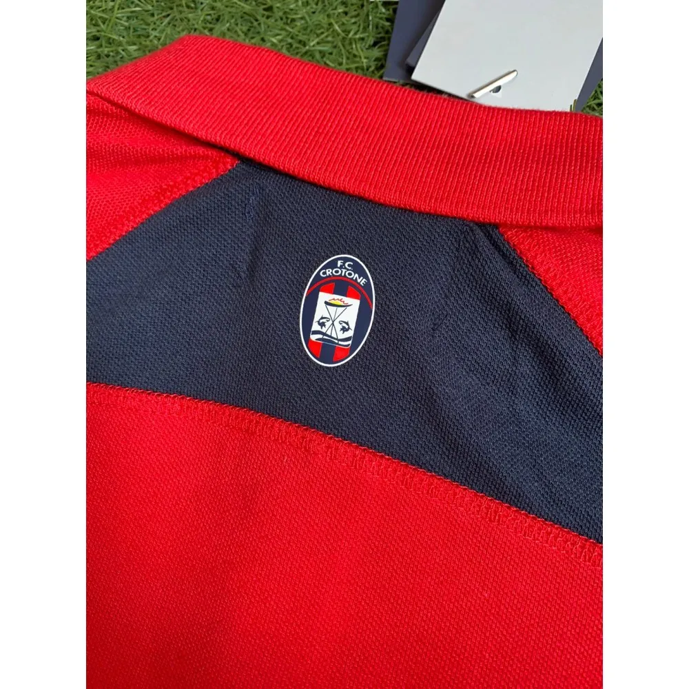 POLO DA PASSEGGIO FC CROTONE CALCIO COLORE ROSSO BLU