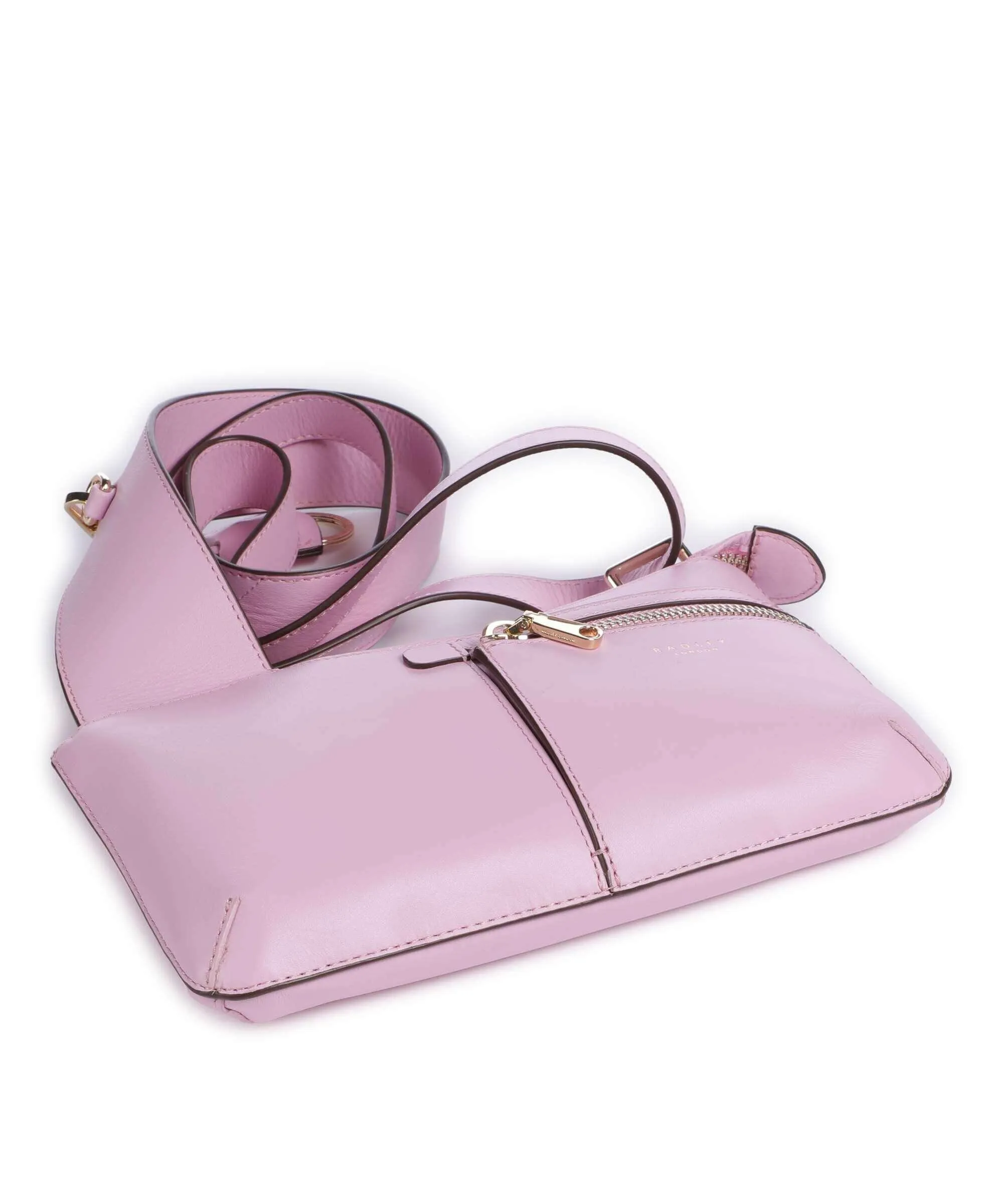  Radley London Pockets Icon Borsa a tracolla pelle di vacchetta finemente grana rosa  