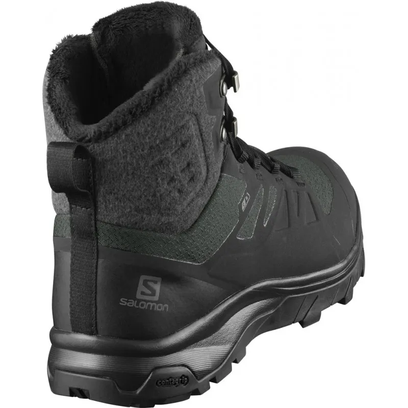 Salomon OUTBLAST THINSULATE™ CLIMASALOMON™ WATERPROOF Scarponi invernali da donna Black / Black / Black