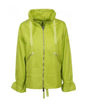 SAVE THE DUCK Giacca Donna D3875W MegaX P-ES Cappuccio Impermeabile Gialla Nuova 01740 LIME GREEN