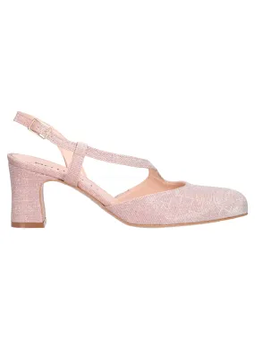 Scarpa elegante con tacco largo Melluso da donna nude glitter