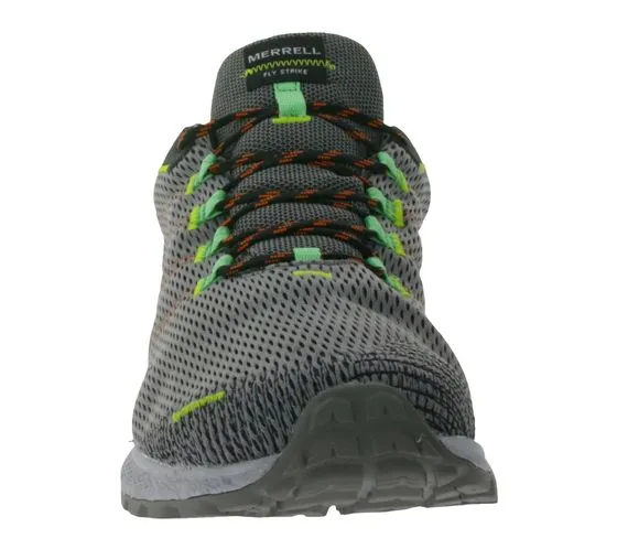 Scarpe da trail running Merrell Fly Strike GTX scarpe outdoor da uomo sostenibili e vegane Gore-Tex J067469 Grigio