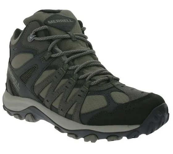 Scarpe da trekking Merrell Accentor Sport 3 Mid GORE TEX scarpe outdoor da uomo sostenibili J135503 Grigio/Verde