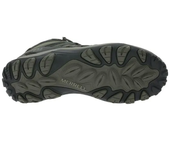 Scarpe da trekking Merrell Accentor Sport 3 Mid GORE TEX scarpe outdoor da uomo sostenibili J135503 Grigio/Verde