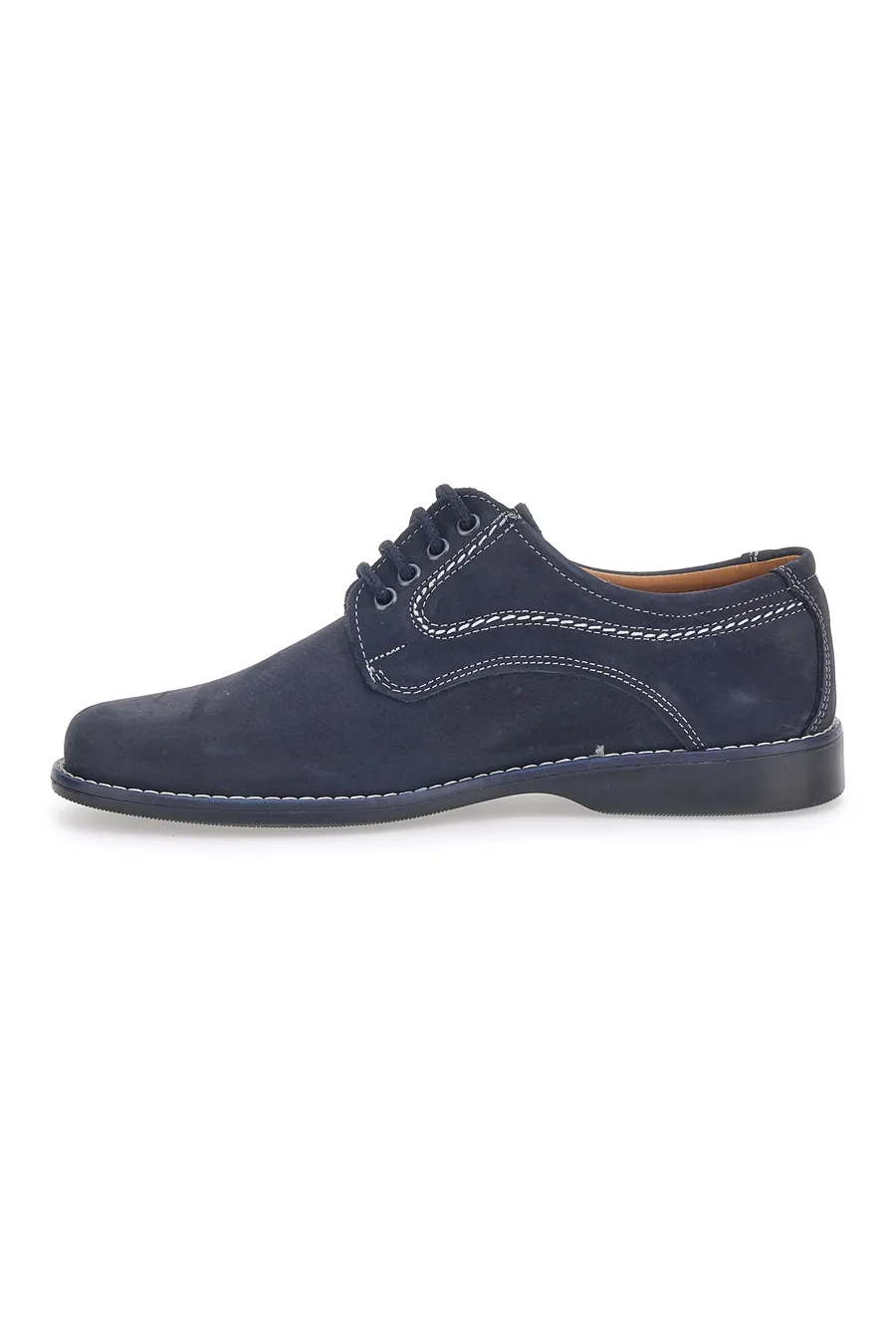 Scarpe Stringate Blu In Vera Pelle Marmaduke 3061