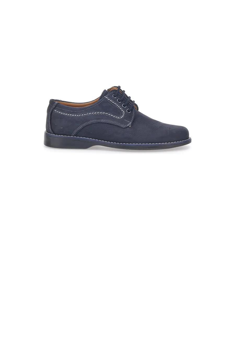 Scarpe Stringate Blu In Vera Pelle Marmaduke 3061