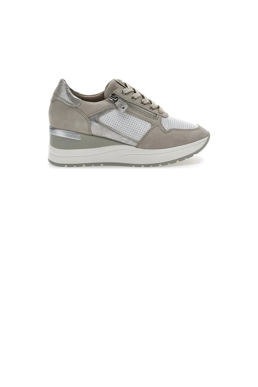 Scarpe Stringate con Platform Beige Pittarello Active 2204