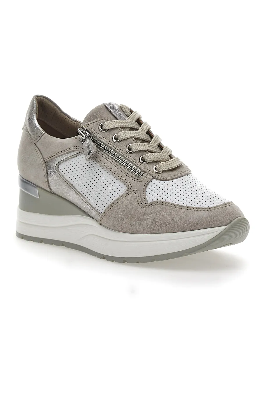 Scarpe Stringate con Platform Beige Pittarello Active 2204