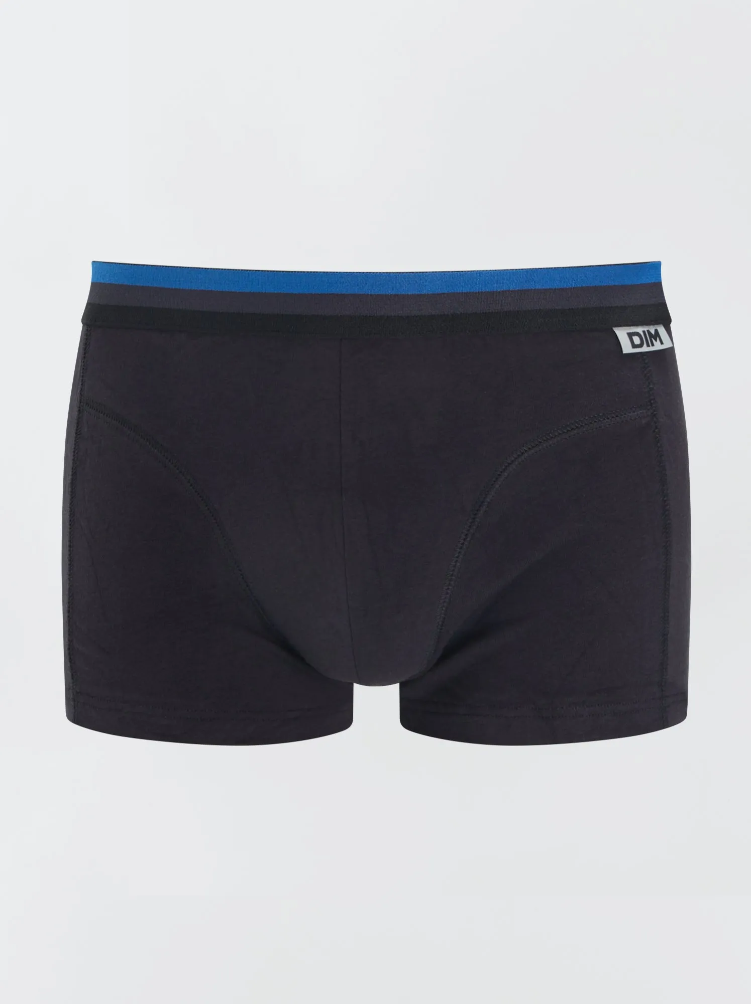 Set di 3 boxer in cotone stretch 'DIM' - BLU