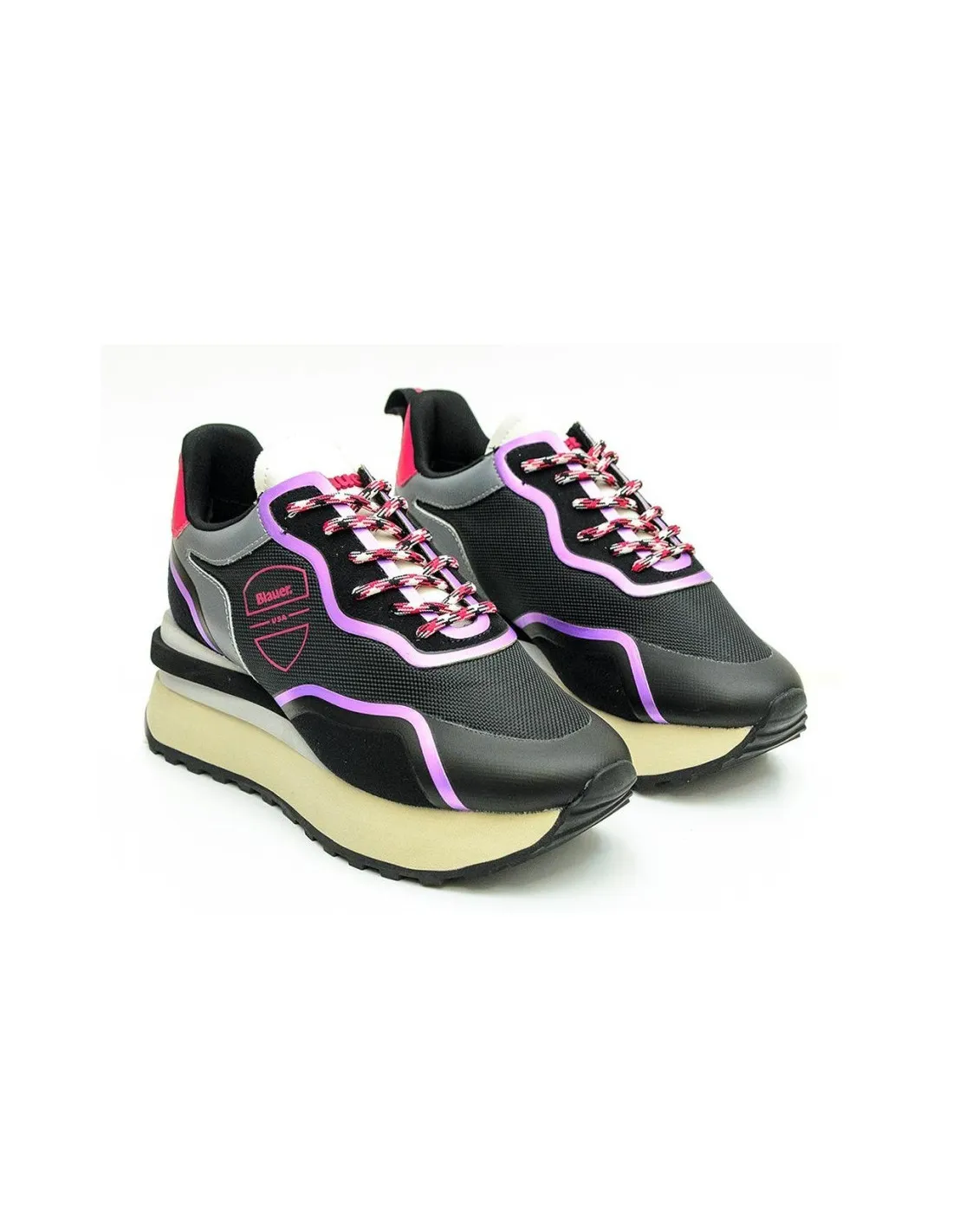 Sneakeers donna Woman Nylon Running Blauer