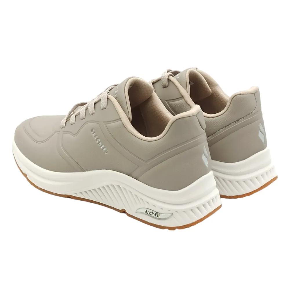 sneaker donna 150570 Taupe Skechers Arch Fit S-Miles-Mi