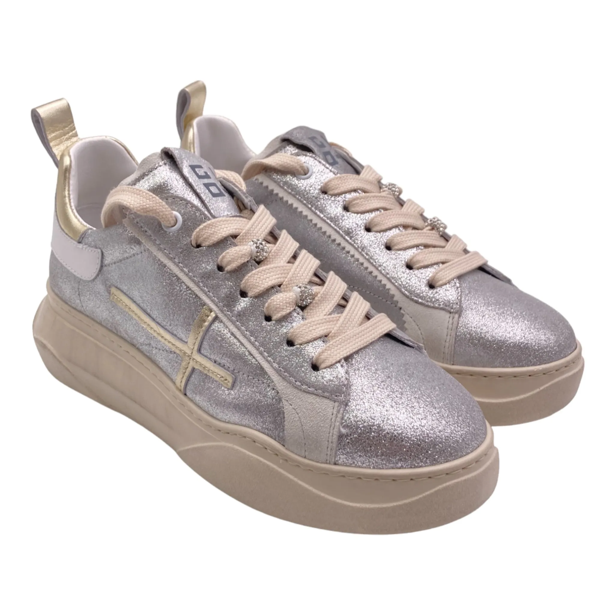 Sneaker Donna GIADA63U Gio+ combi argento