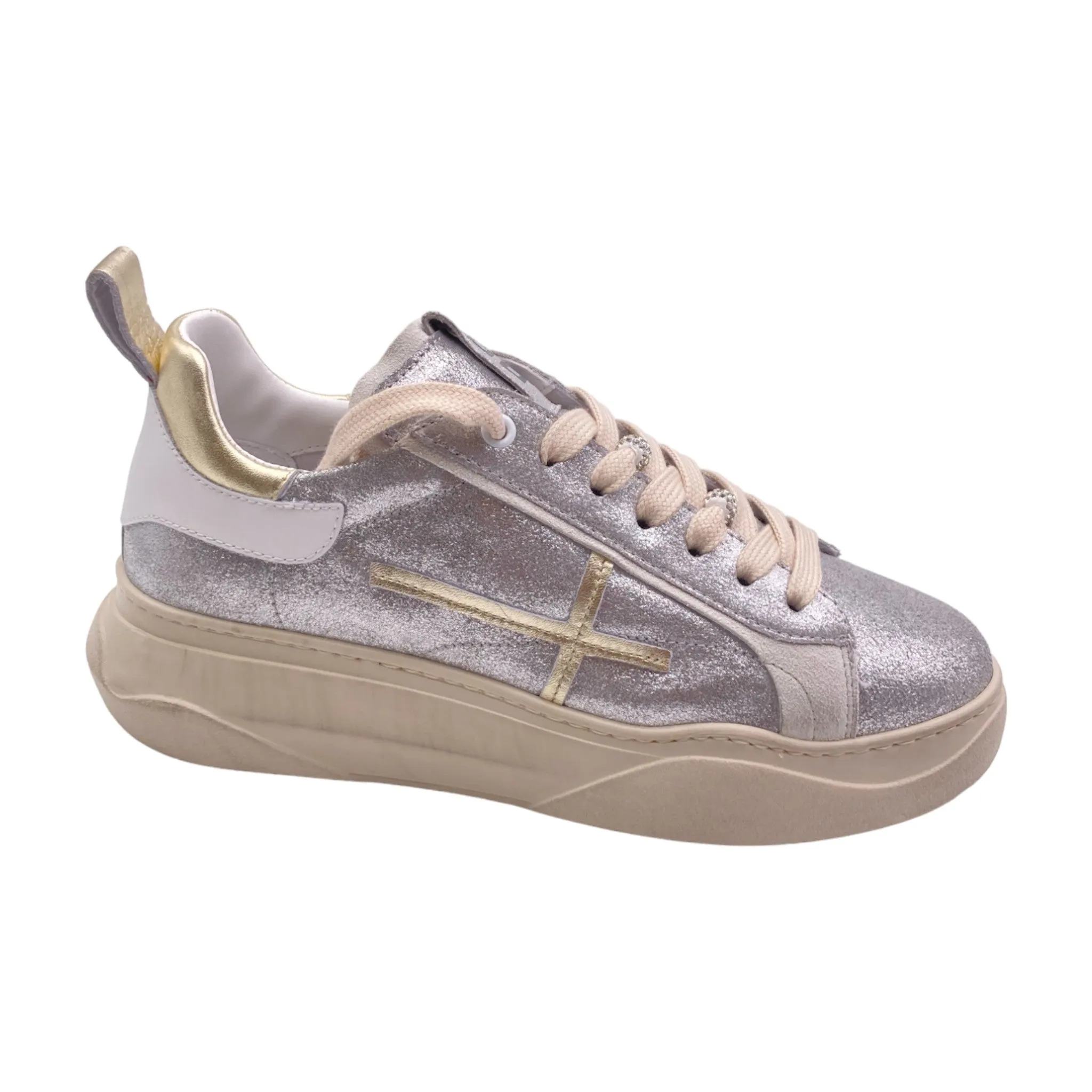 Sneaker Donna GIADA63U Gio+ combi argento