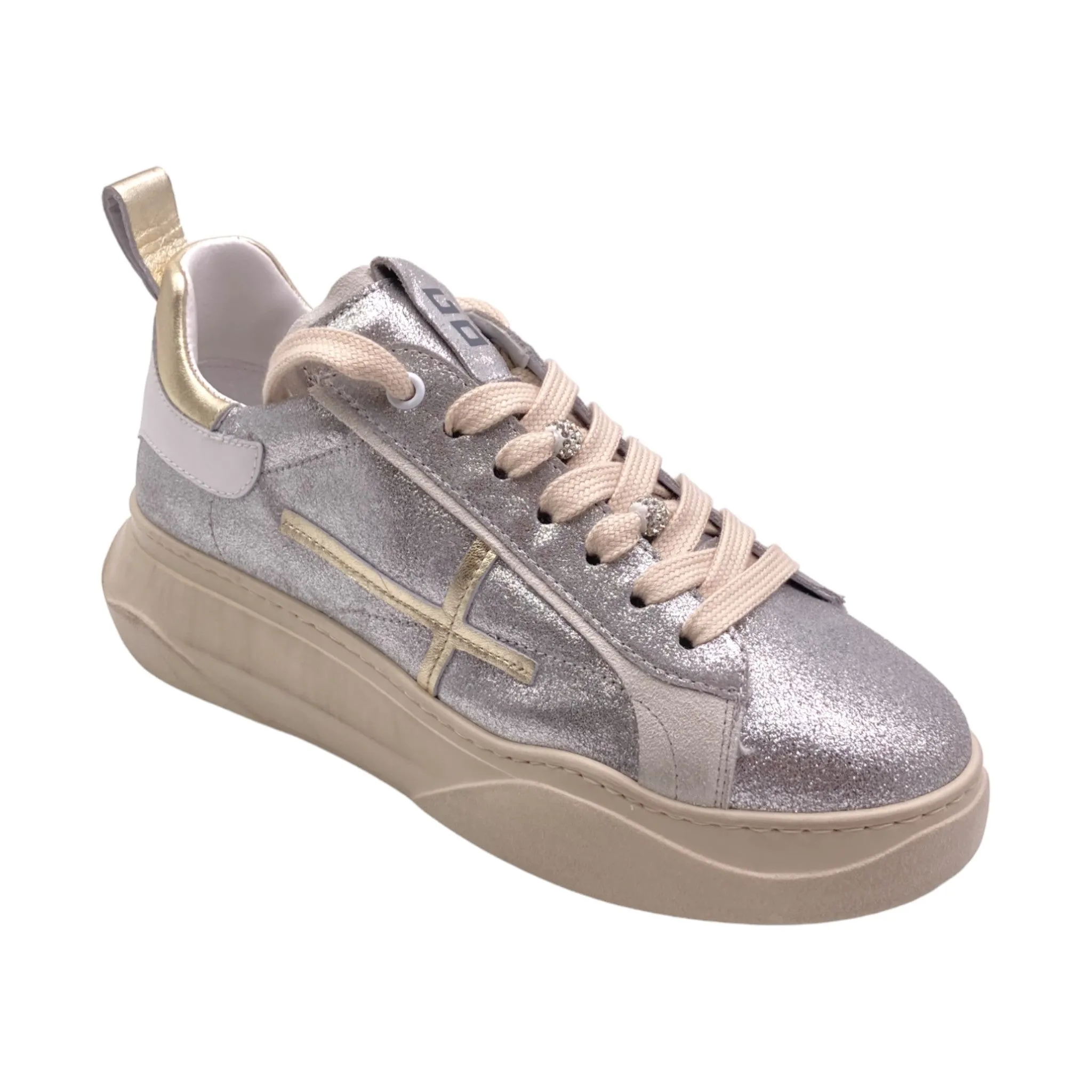 Sneaker Donna GIADA63U Gio+ combi argento