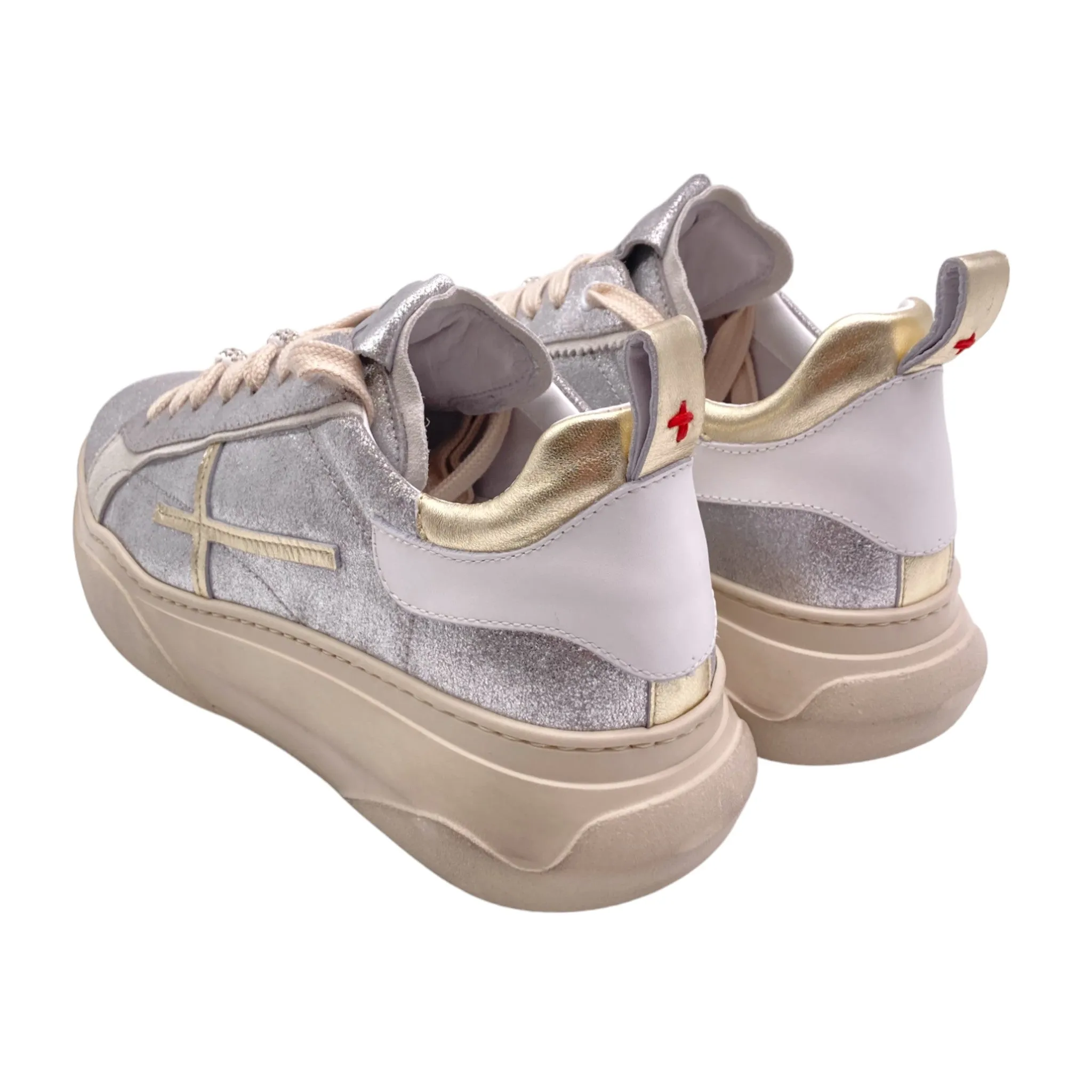 Sneaker Donna GIADA63U Gio+ combi argento