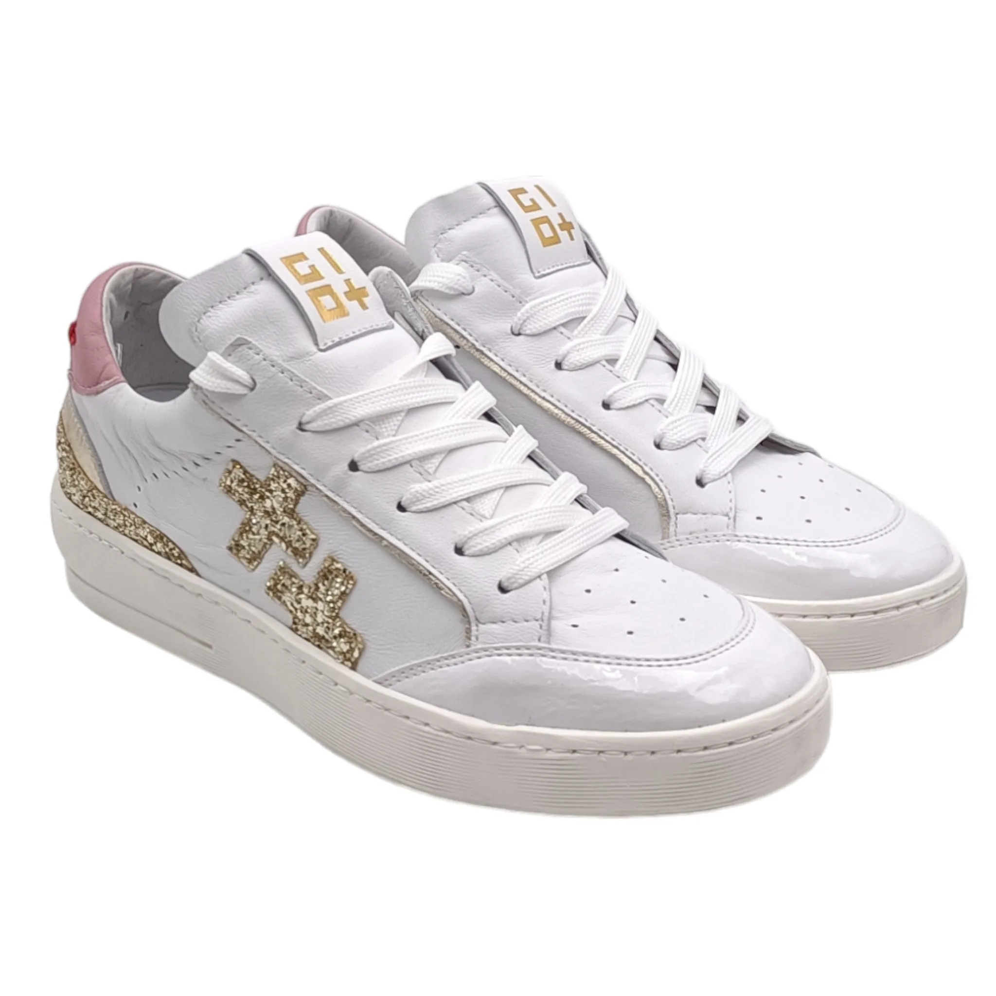 Sneaker Donna Gio+ VITTO 03 Gio white/platino/rosa