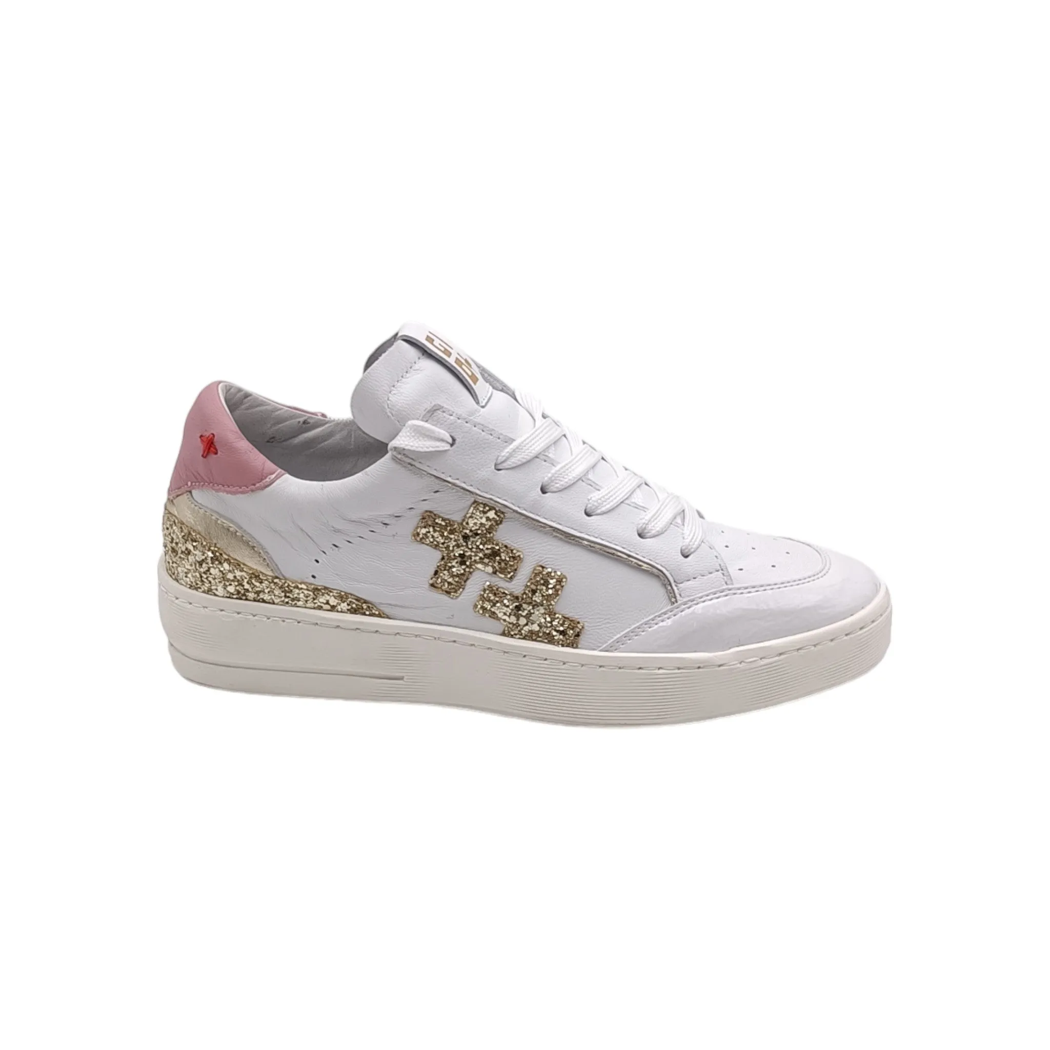 Sneaker Donna Gio+ VITTO 03 Gio white/platino/rosa