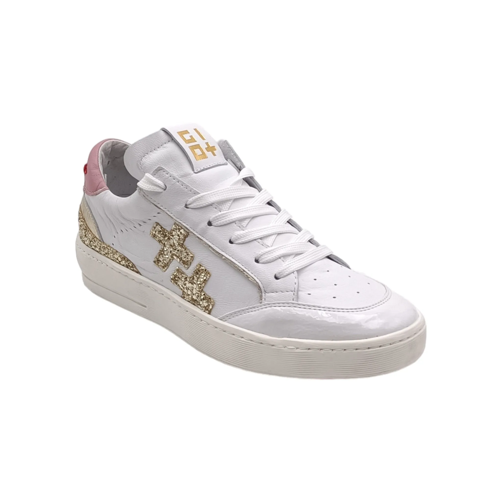 Sneaker Donna Gio+ VITTO 03 Gio white/platino/rosa