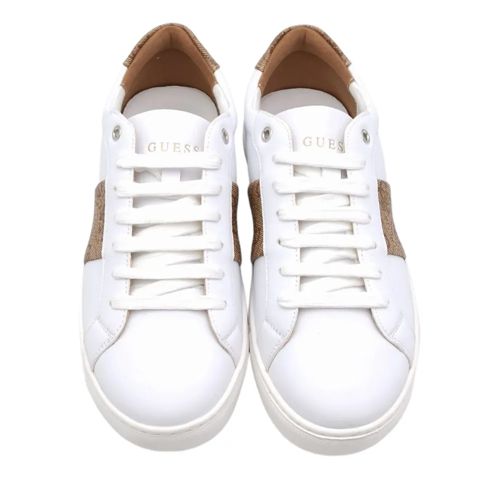 Sneaker donna Guess FL7TDOFAL12 WHITE BROWN