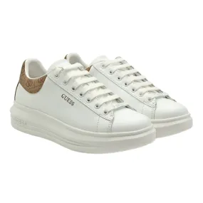 Sneaker donna in pelle Guess FL7VIBLEA12 VIBO WHIBR